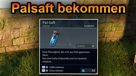 Palworld: Palsaft bekommen